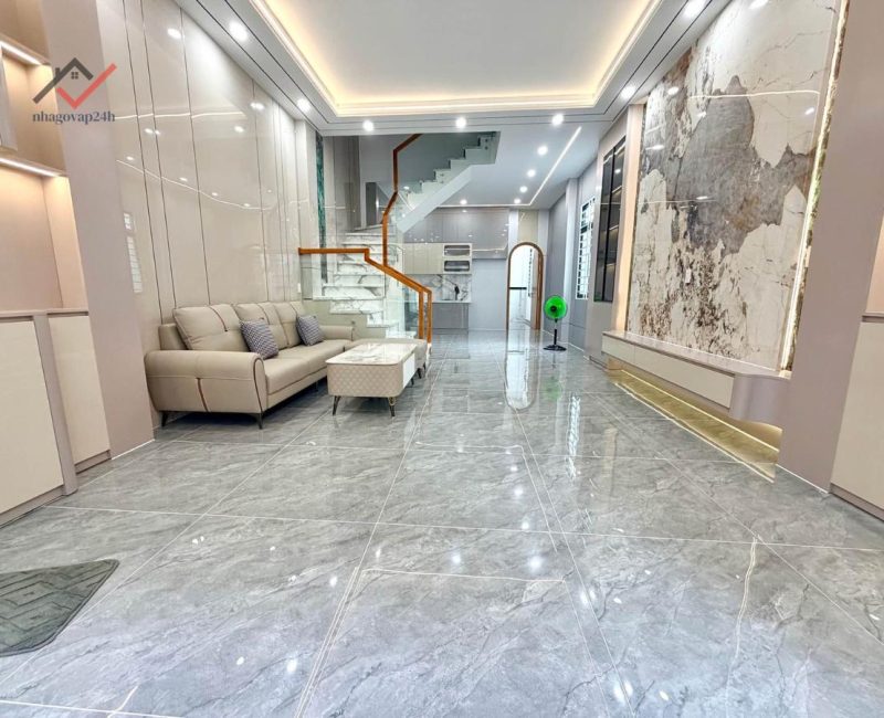 Bán Nhà Đường Số 9 Gò Vấp 4.5x15m Hẻm Xe Hơi Thông Sát Mặt Tiền Sổ Hồng Riêng