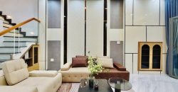 Nội thất cao cấp tại phòng khách nhà Gò Vấp 4 tầng mới xây