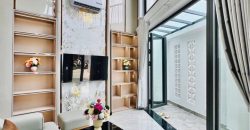 Không gian phòng khách nhà Gò Vấp gần đường Phạm Văn Chiêu Phường 14 Quận Gò Vấp rộng rãi và sang trọng,full nội thất ,sổ hồng riêng
