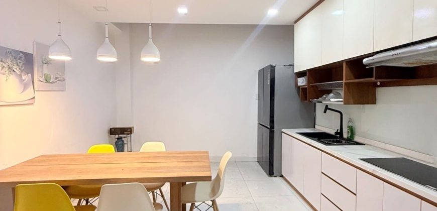 Khu bếp nhà đẹp Gò Vấp trên Đường Số 9 Phường 16 tiện nghi, gọn gàng