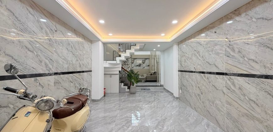 Không gian phòng khách sang trọng đầy đủ tiện nghi tại căn nhà Gò Vấp Đường Số 59