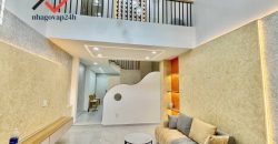 Phòng khách nhà phố Gò Vấp full nội thất, đường Phạm Văn Chiêu