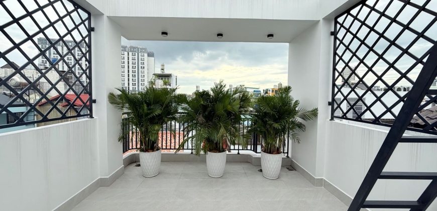 : Sân thượng sau sau view thoáng mát của căn nhà Gò Vấp Phường 14 đường số 59
